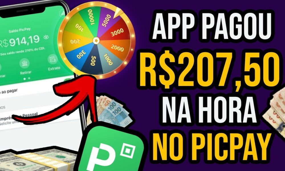 APLICATIVO PAGOU R$207,50 MUITO RÁPIDO NO PIX PARA GIRAR UMA ROLETA/Ganhar Dinheiro na Internet