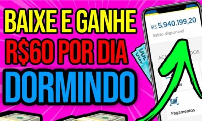 BAIXE ESSE APLICATIVO E GANHE R$60 REAIS TODOS OS DIAS DORMINDO - Como ganhar dinheiro online