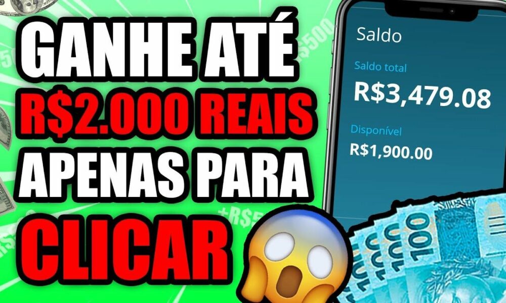 [CORRE] GANHE ATÉ R$2.000 MIL REAIS APENAS PARA CLICAR NESSE APP/Como Ganhar Dinheiro na Internet