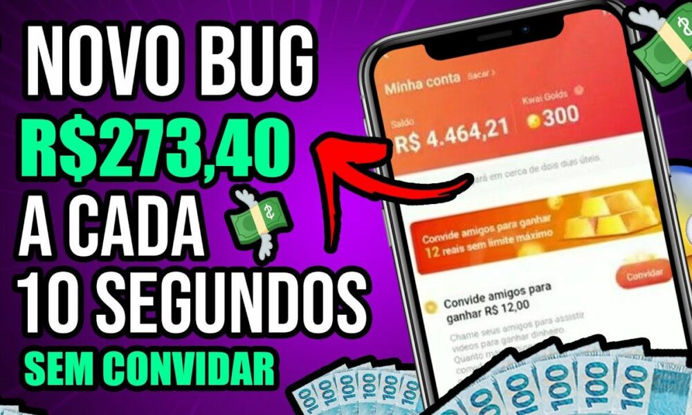 🤑Como Ganhar R$253,40 A CADA 10 SEGUNDOS no KWAI SEM convidar NINGUÉM!😱 Como Ganhar Dinheiro no Kwai