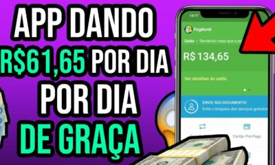 ESSE APLICATIVO ESTÁ DANDO R$61,65 de GRAÇA TODOS OS DIAS 😱/Ganhar Dinheiro na Internet