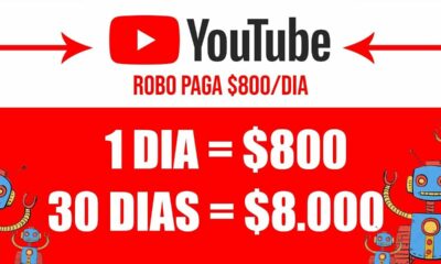 ESSE ROBÔ do YOUTUBE PAGA $800/DIA de GRAÇA (Ganhe dinheiro Rápido) [PROVADO] Ganhar Dinheiro Online