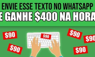 Envie esse TEXTO no WHATSAPP e GANHE $400 IMEDIATAMENTE de graça (PROVADO) Ganhar Dinheiro Online