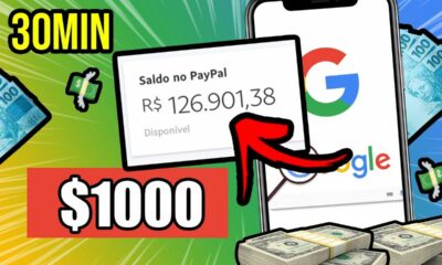 GANHE $1.000 DÓLARES EM APENAS 30 MINUTOS COM O GOOGLE (Como ganhar dinheiro online)