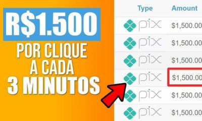 Ganhe $1.500 Por Hora Apenas Clicando [20 Cliques = $900] +PROVA DE PAGAMENTO/Ganhar Dinheiro Online