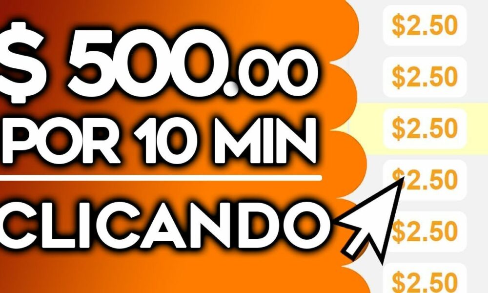 Ganhe $2.50 POR CLIQUE ($5.00 em 1 MIN)  Ganhar Dinheiro na Internet 2021