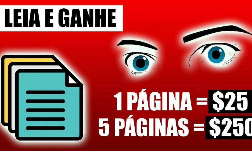 Ganhe $250,00 A Cada Palavra que Você LER ($25 por palavra) PAGOU NO DIA - Ganhar Dinheiro Online