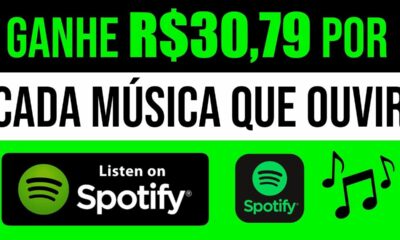 Ganhe $30,79 Para Cada Música que Você Ouvir no seu Celular (TRUQUE SECRETO) Ganhar Dinheiro Online