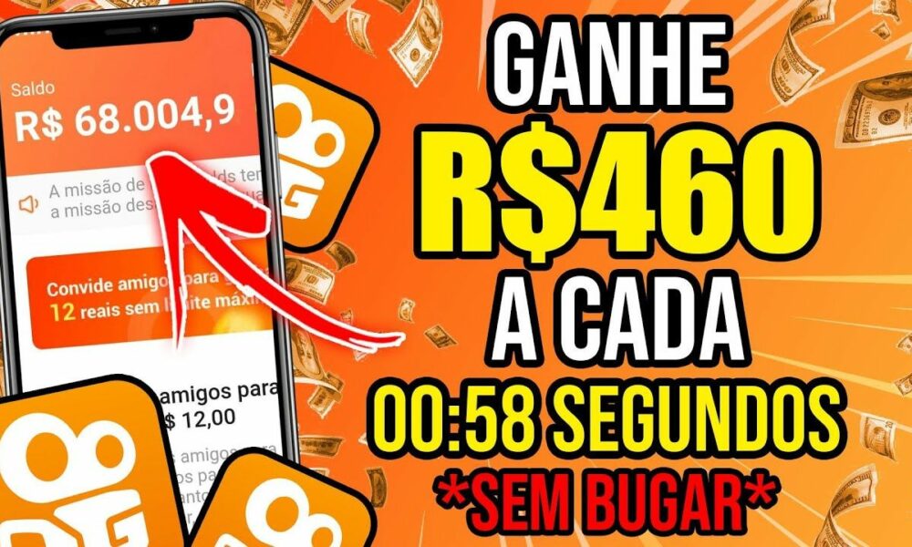 Ganhe $460 A Cada 00:58 Segundos no KWAI  [SEM BUGAR E SEM CONVIDAR] Como Ganhar Dinheiro no Kwai