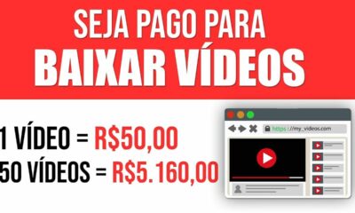 Ganhe $670 Baixando Vídeos do Youtube [Baixe 50 Vídeos = R$5.160,00] - Ganhar Dinheiro Online