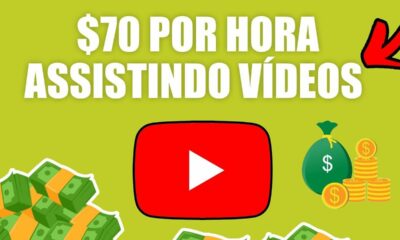 Ganhe $70,00 por HORA Assistindo Vídeos no YOUTUBE (Dinheiro Rápido e Fácil) Ganhar Dinheiro Online