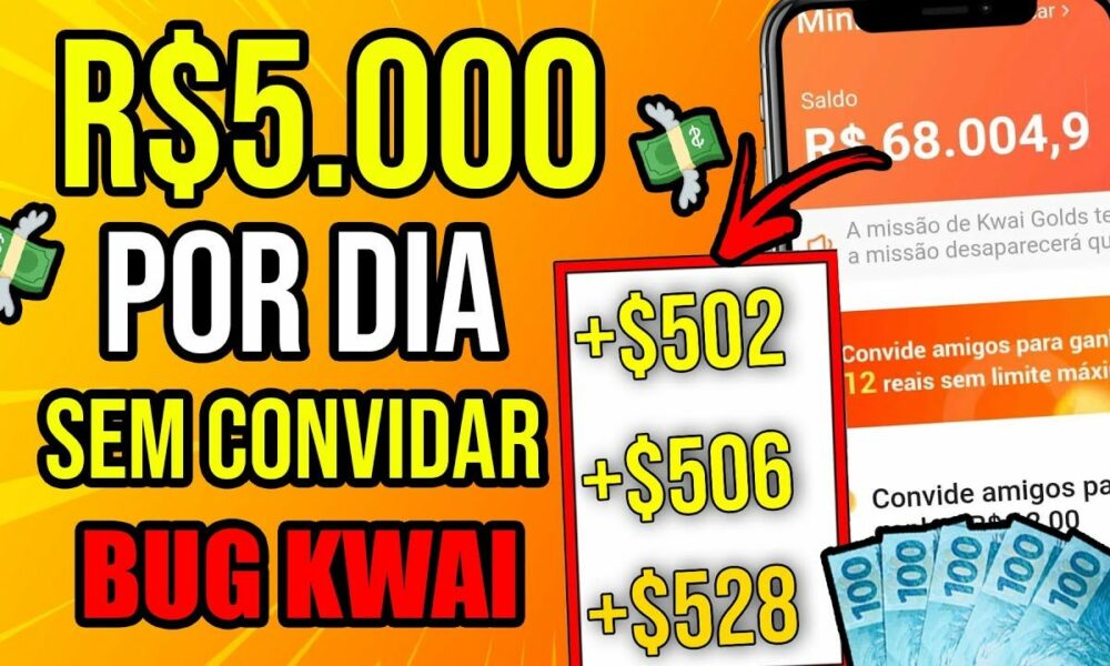 Ganhe Dinheiro do KWAI [R$5.000 Por Dia COM ESSE BUG] Como Ganhar Dinheiro no Kwai