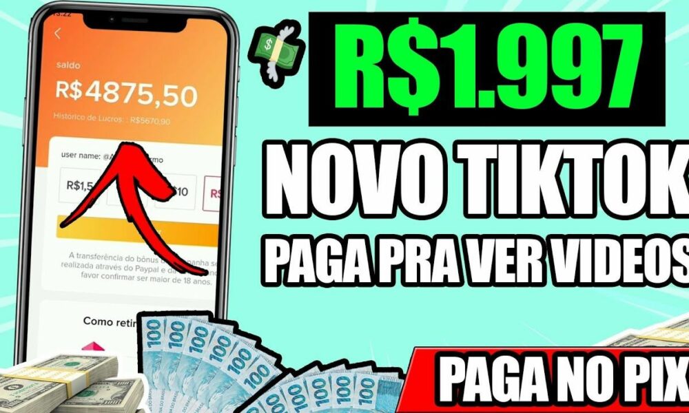 [NOVO TIKTOK] 🔴URGENTE APP IGUAL TIKTOK PAGANDO R$1.997 PARA ASSISTIR VÍDEOS - Como Ganhar Dinheiro