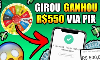 PAGA MAIS que o Kwai e TikTok🤑GIRE UMA ROLETA E GANHE ATÉ R$550 VIA PIX/Ganhar Dinheiro na Internet