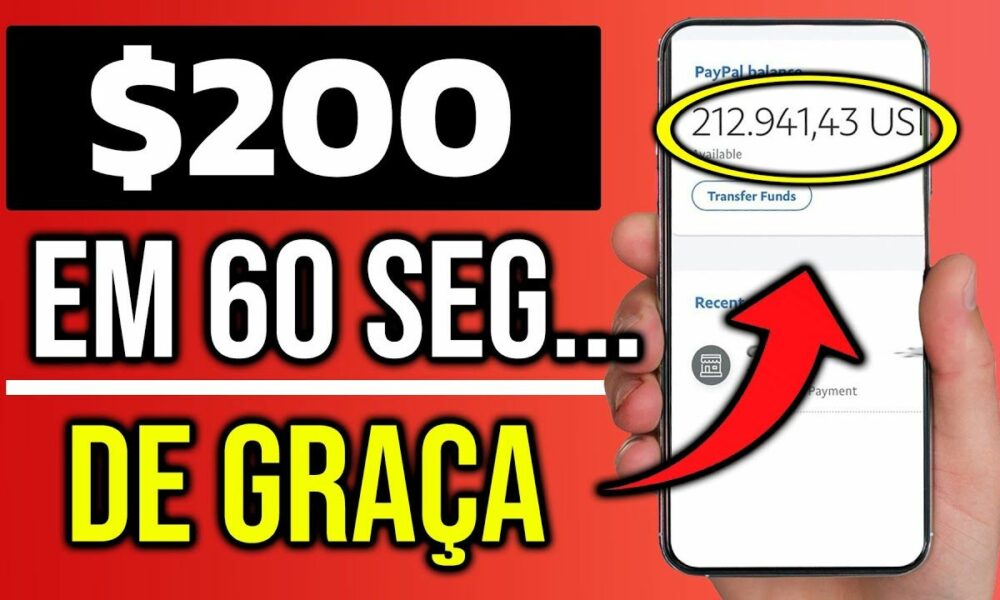 RECEBA $200 em 60 SEGUNDOS TODOS OS DIAS Usando esse APP PARA GANHAR DINHEIRO NA INTERNET (provado)