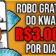 ROBÔ DISTRIBUINDO PIX de GRAÇA TODA HORA no KWAI (Pagou R$3.000) Como Ganhar Dinheiro no Kwai