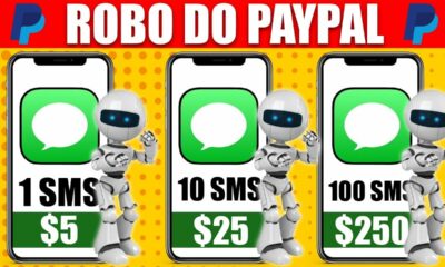 ROBÔ do PAYPAL PAGANDO $200 Dólares Para Receber Mensagens - Como Ganhar Dinheiro na Internet