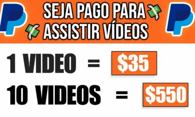 Receba $35,00 no PAYPAL para cada Vídeo Assistido [Prova de Pagamento]Como Ganhar Dinheiro no Paypal