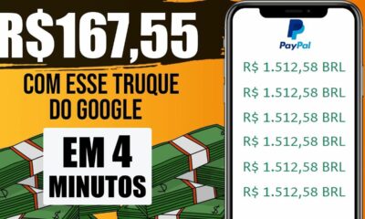 USE esse TRUQUE do GOOGLE e Receba R$167,55 em Apenas 4 MINUTOS [Comprovado] Ganhar Dinheiro Online