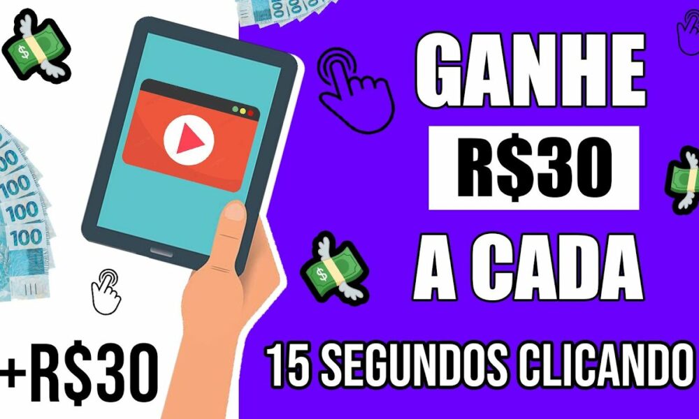 Ganhe $30 A CADA 15 SEGUNDOS CLICANDO EM ANÚNCIOS ($100 por 5 cliques) (Como ganhar dinheiro online)