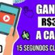 Ganhe $30 A CADA 15 SEGUNDOS CLICANDO EM ANÚNCIOS ($100 por 5 cliques) (Como ganhar dinheiro online)