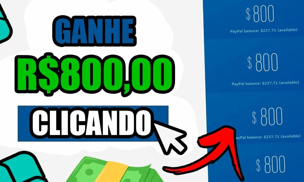 APP PAGOU $800 MUITO RÁPIDO no PIX para CLICAR [Ganhe $2,50/clique] Como Ganhar Dinheiro na Internet