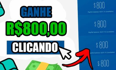 APP PAGOU $800 MUITO RÁPIDO no PIX para CLICAR [Ganhe $2,50/clique] Como Ganhar Dinheiro na Internet