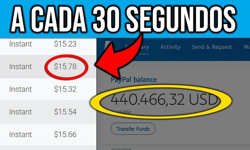 Como Ganhar $15 em Apenas 30 Segundos no Paypal - Ganhar Dinheiro na Internet