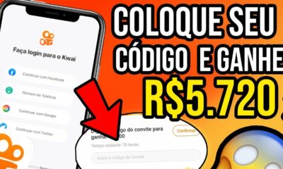 Como colocar CÓDIGO de CONVITE no KWAI