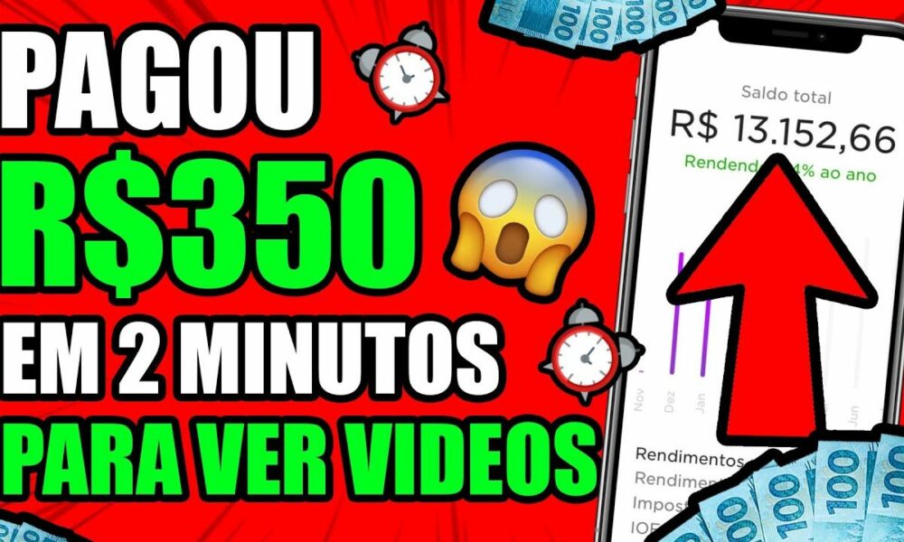 ESSE SITE PAGOU R$350 EM 2 MINUTOS NO PIX PRA ASSISTIR VÍDEOS DO YOUTUBE/Como ganhar dinheiro online