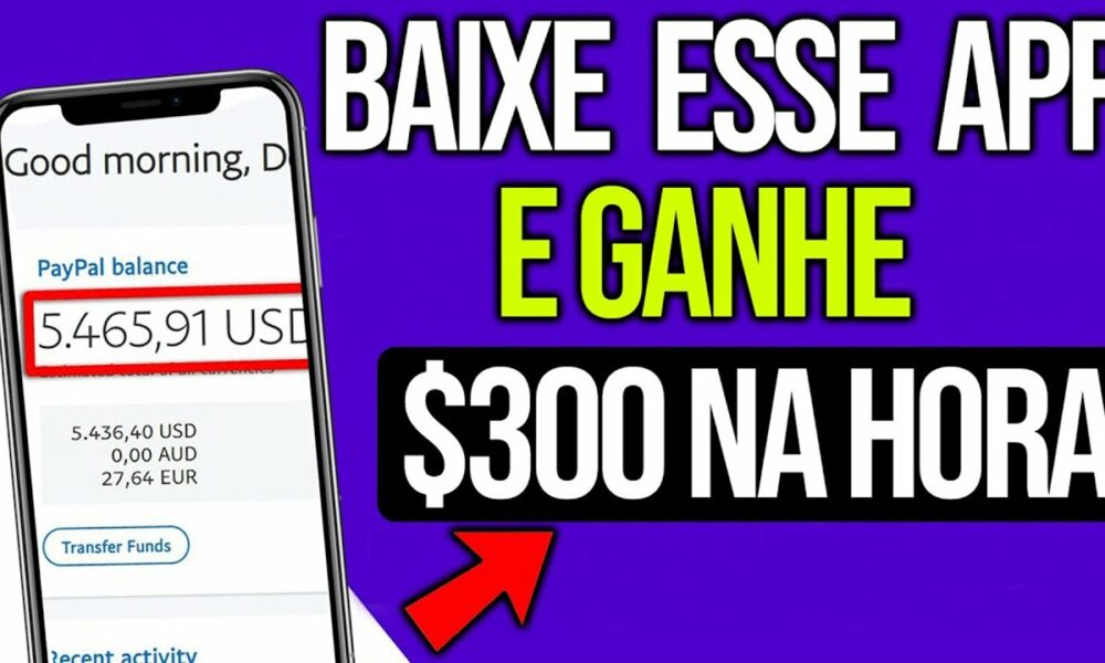 GANHE $300 em 1 HORA de GRAÇA TODOS OS DIAS COM APLICATIVOS (PROVADO) Como Ganhar Dinheiro no Paypal