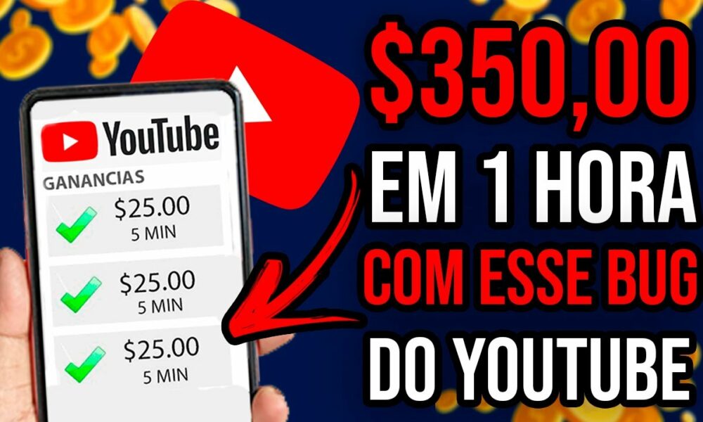 [GANHE $350.00] Como Ganhar Dinheiro Assistindo Vídeos no YouTube - Como Ganhar Dinheiro na Internet