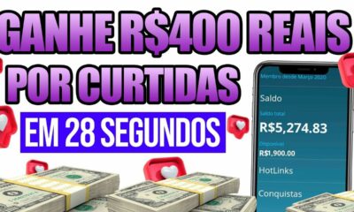 GANHE ATÉ $400 Reais APENAS CURTINDO VÍDEOS [Prova de Pagamento] Como Ganhar Dinheiro na Internet