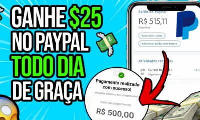 GANHE R$25,00 NO PAYPAL NA HORA COM ESSE APP PARA GANHAR DINHEIRO - Como Ganhar Dinheiro na Internet