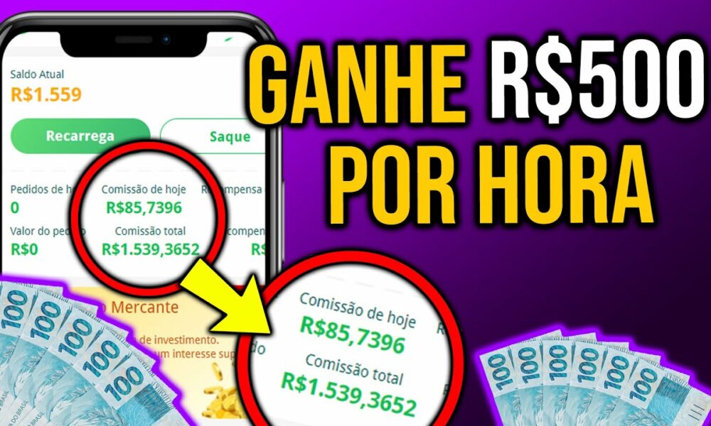 🤑GANHE R$500 Reais TODO DIA NOVO APP BRASILEIRO - MELHOR APLICATIVO PARA GANHAR DINHEIRO NA INTERNET