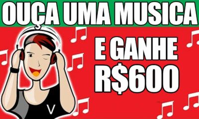 Ganhe $150 Todo Dia Ouvindo Músicas no Celular (Prova de Pagamento de R$600) Ganhar Dinheiro Online