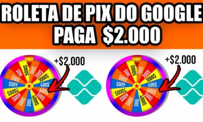 Ganhe $2.000 Usando essa ROLETA de PIX DO GOOGLE [PROVA DE PAGAMENTO] Como ganhar dinheiro online