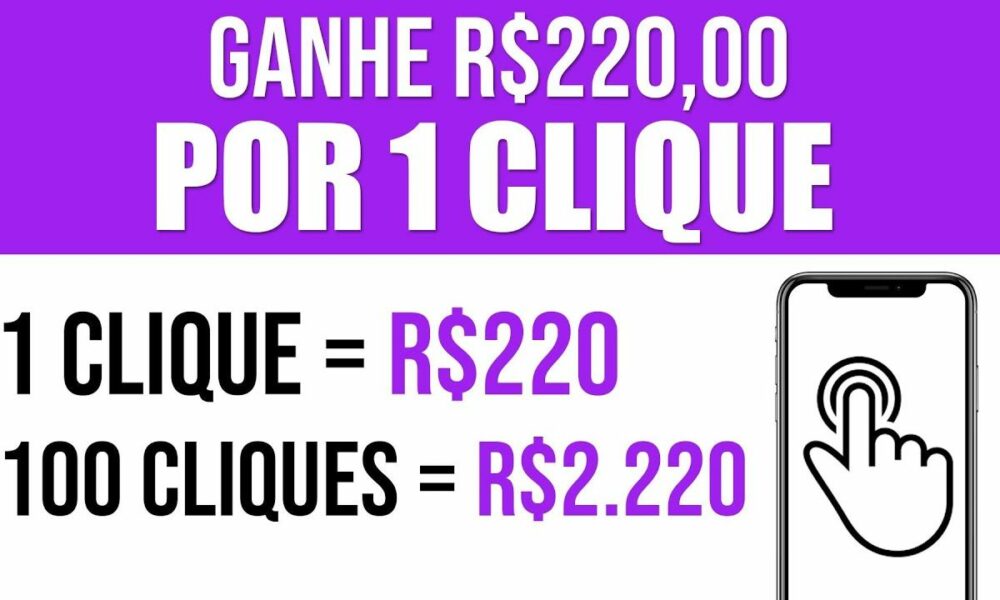 Ganhe $220,00 no seu Pix A CADA 10 SEGUNDOS CLICANDO (Funciona 100% + Prova) Ganhar Dinheiro Online