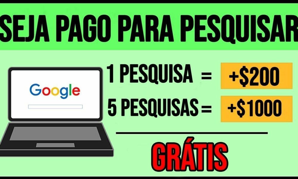 Ganhe $3.000 Pesquisando no Google ($100 por pesquisa) +PROVA DE PAGAMENTO - Ganhar Dinheiro Online