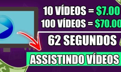 Ganhe $70.00 em 65 Segundos Assistindo Videos e Anúncios [+PROVA] Como Ganhar Dinheiro na Internet