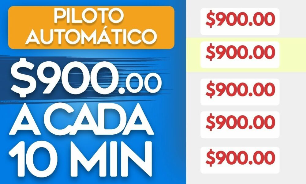 Ganhe $900 A Cada 10 Minutos Automaticamente de GRAÇA - Como Ganhar Dinheiro na Internet