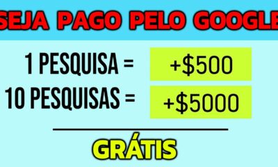 Ganhe Mais de $5.000 com Pesquisa no Google ($500 por pesquisa) Ganhar Dinheiro na Internet