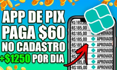 [Ganhe R$60.00 no Cadastro + R$1.200 POR DIA] APLICATIVO QUE GERA PIX😮 App Pagando por Cadastro 2022