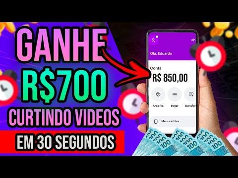 Ganhe R$700 No Pix em 2 minutos CURTINDO VÍDEOS (ganhar dinheiro na internet) Ganhar Dinheiro Online