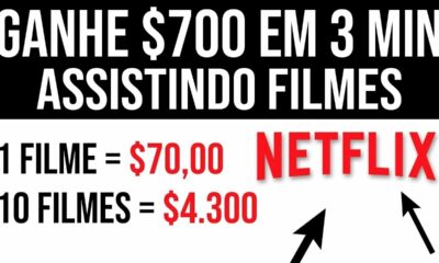 😱Ganhe R$700 No Pix em 3 minutos ASSISTINDO FILMES na NETFLIX🤑 - Como Ganhar Dinheiro Online