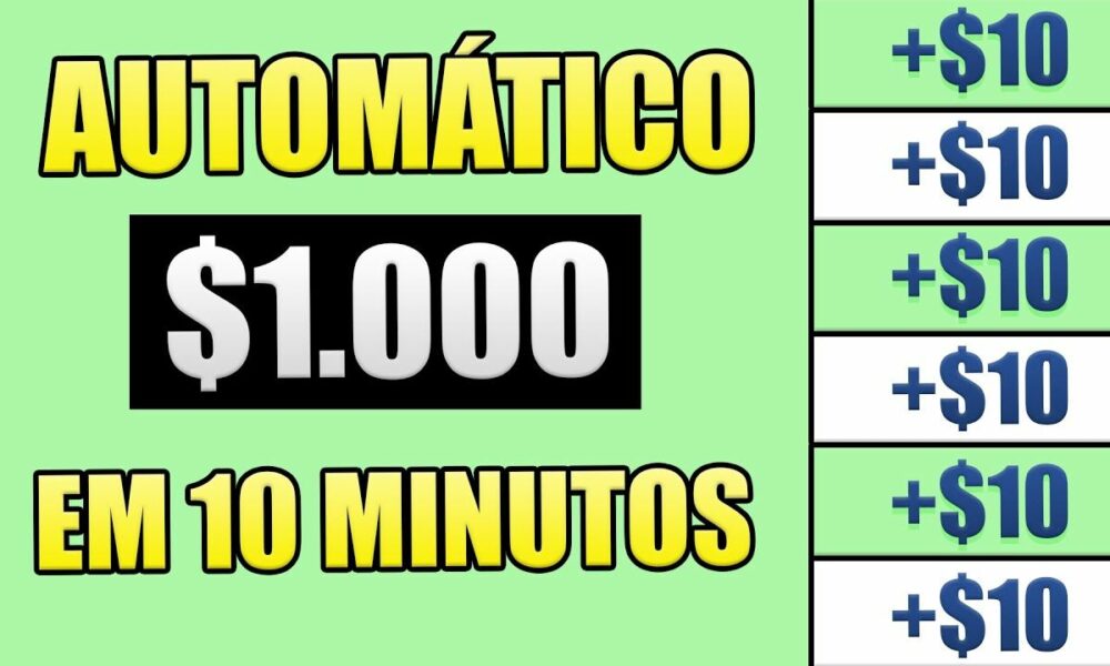 Ganhe de $100 até $1.000 no AUTOMÁTICO SEM FAZER NADA e JÁ SAQUE na HORA - App que Ganha Dinheiro