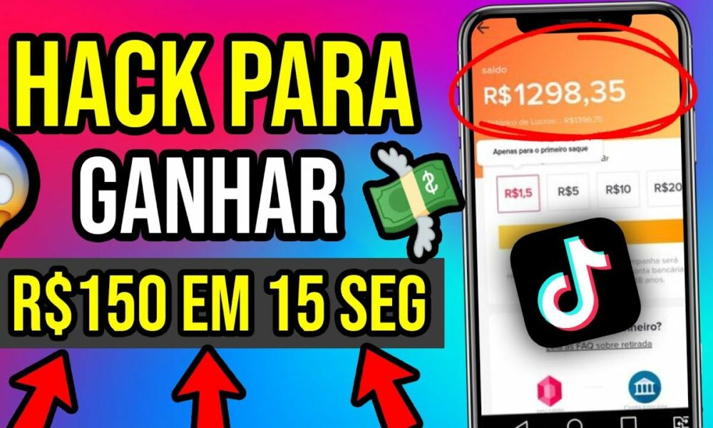 🤑HACK PARA GANHAR $150 REAIS em 15 SEGUNDOS no TIKTOK (sem limites) Como Ganhar Dinheiro no Tiktok