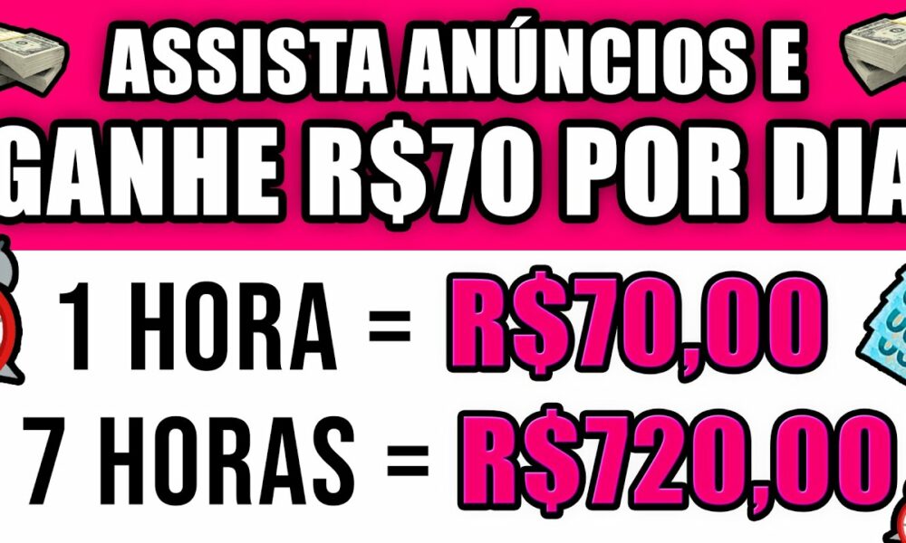 [LANÇOU] ASSISTA ANÚNCIOS E GANHE DINHEIRO NO PIX - SAQUE HOJE 🤑APP PARA GANHAR DINHEIRO NA INTERNET