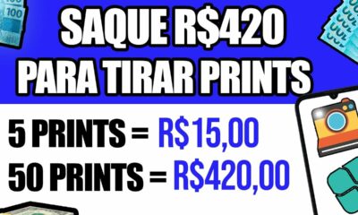 LANÇOU! ESSE APP PAGA DE R$270 a R$420 NO PIX PARA TIRAR PRINTS - Como Ganhar Dinheiro na Internet