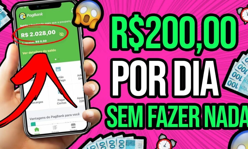 [LANÇOU] NOVO APLICATIVO GRATUITO QUE PAGA $200 TODO DIA SEM FAZER NADA🤑 Ganhar Dinheiro na Internet